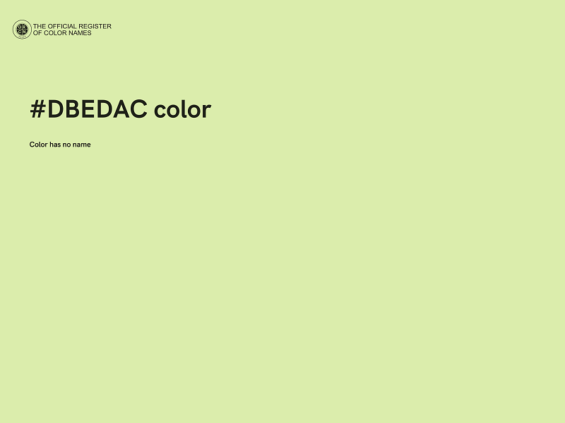 #DBEDAC color image