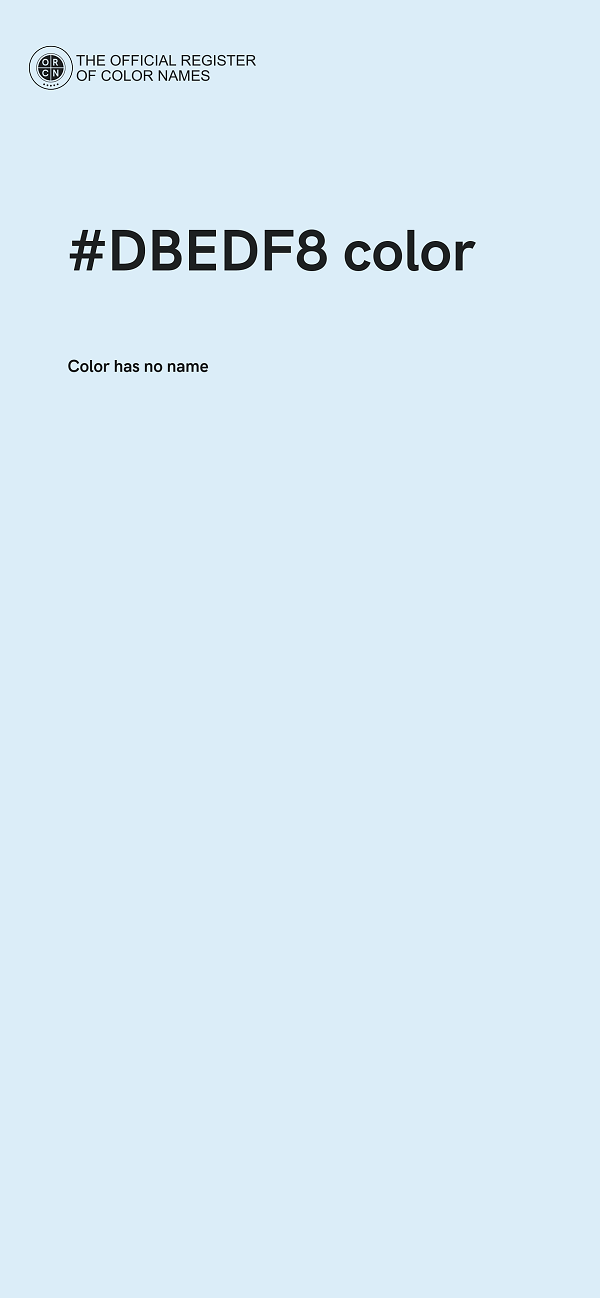 #DBEDF8 color image