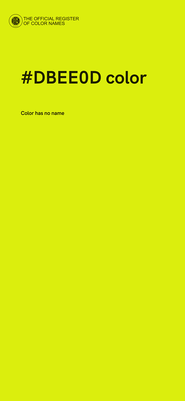 #DBEE0D color image