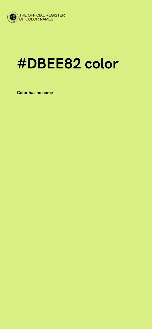 #DBEE82 color image