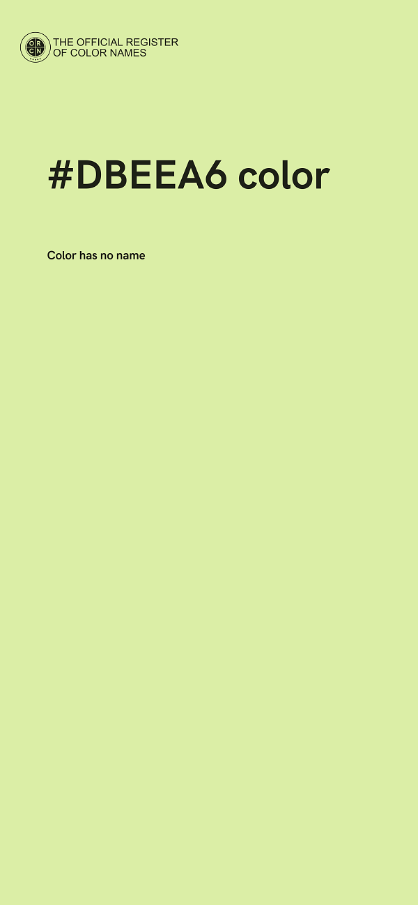 #DBEEA6 color image