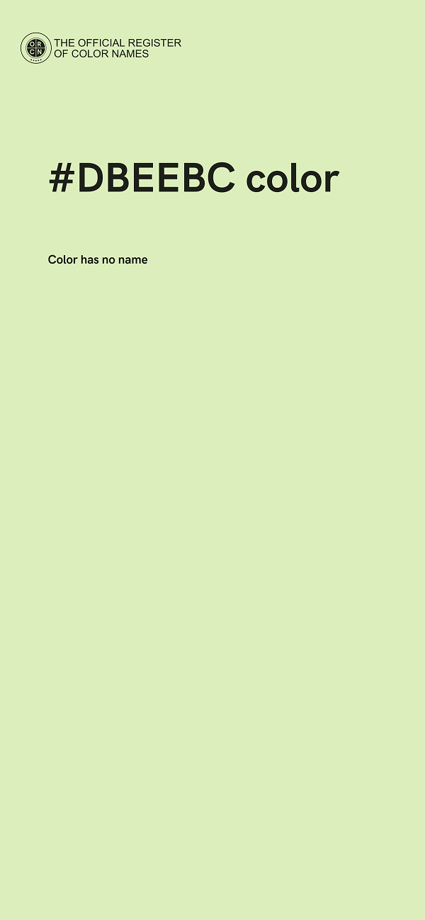 #DBEEBC color image