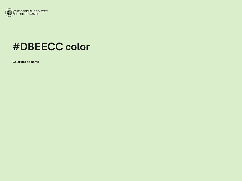 #DBEECC color image