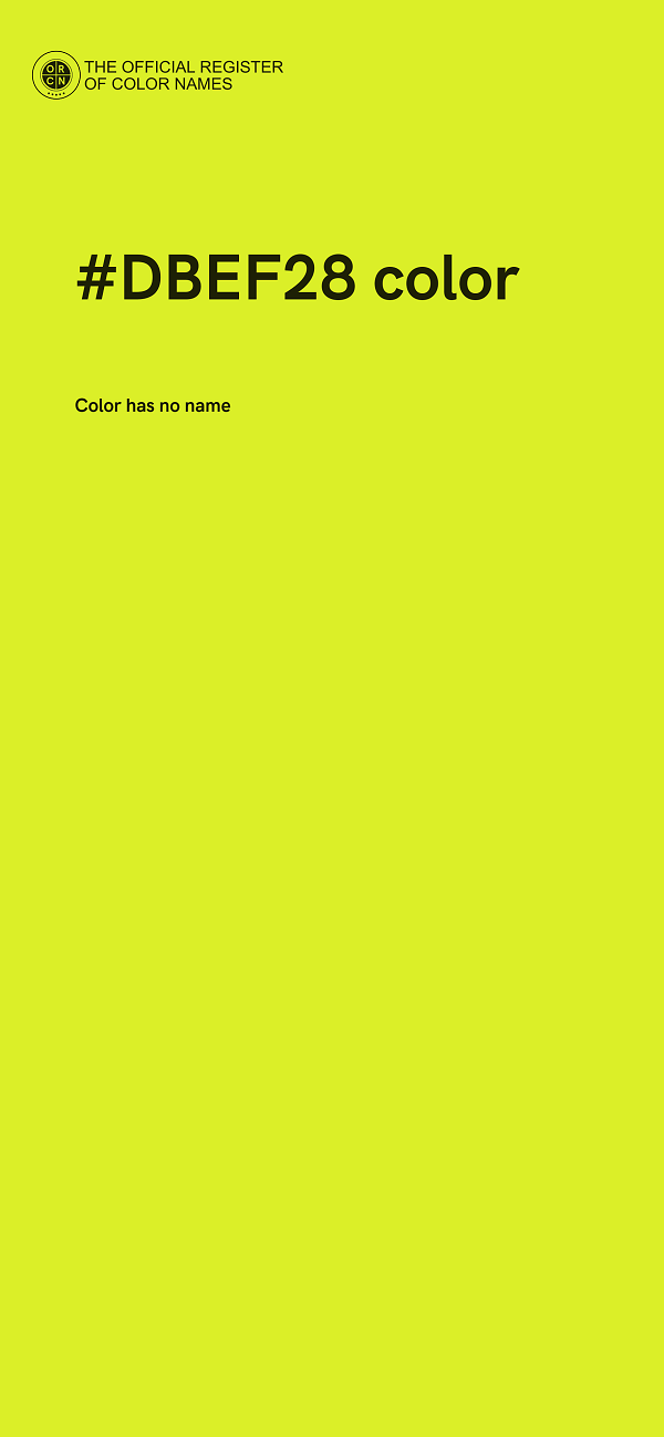 #DBEF28 color image