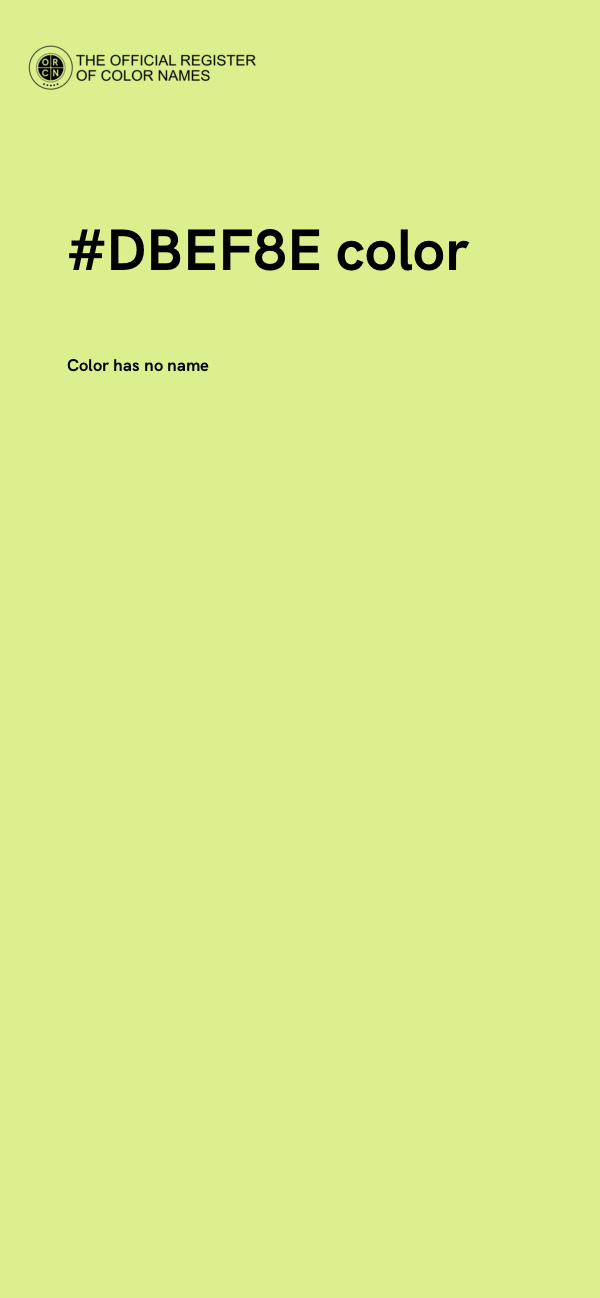 #DBEF8E color image