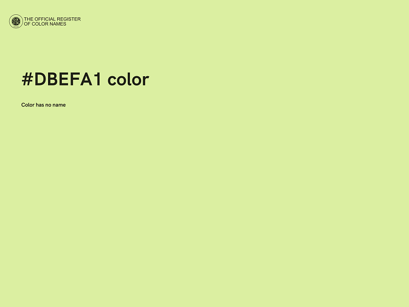 #DBEFA1 color image