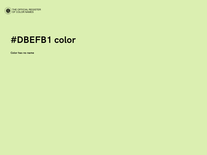 #DBEFB1 color image