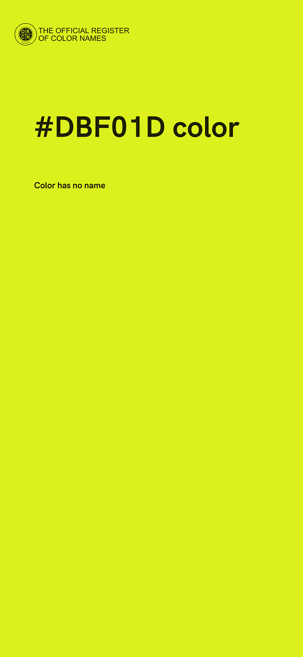 #DBF01D color image