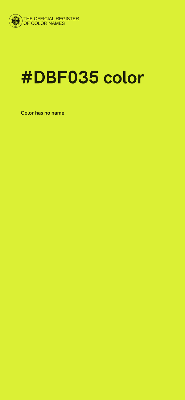 #DBF035 color image