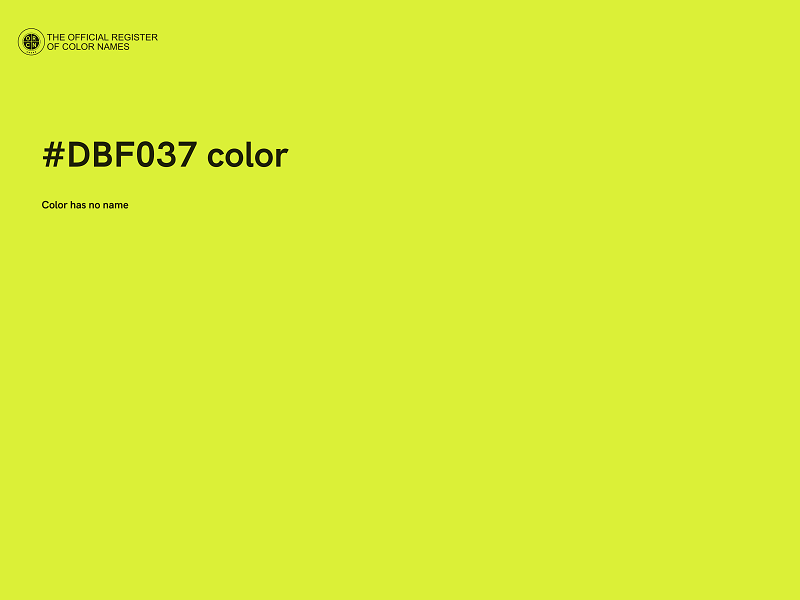#DBF037 color image