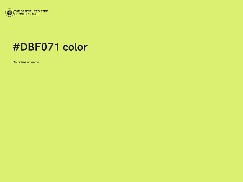 #DBF071 color image