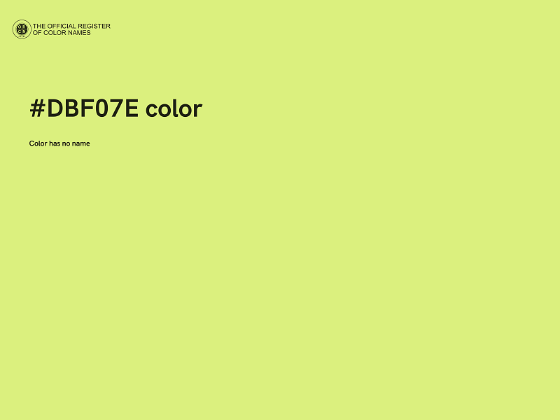 #DBF07E color image