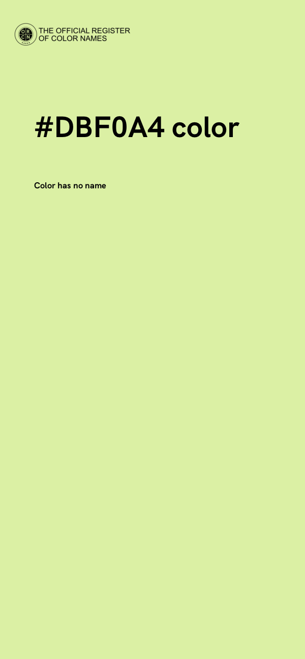 #DBF0A4 color image