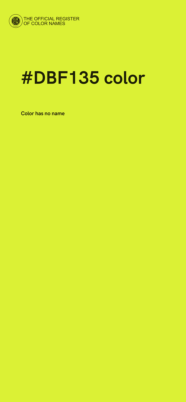 #DBF135 color image