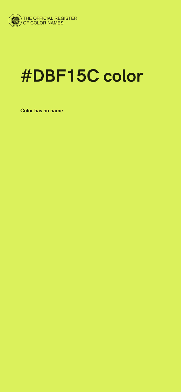 #DBF15C color image