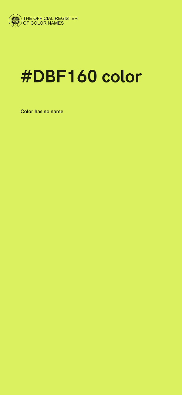 #DBF160 color image