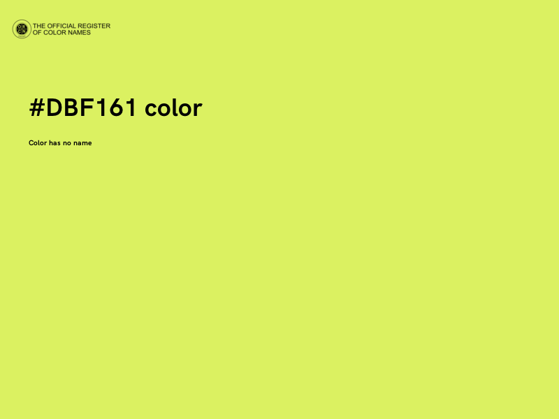 #DBF161 color image