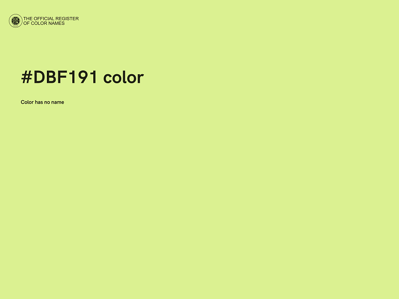 #DBF191 color image