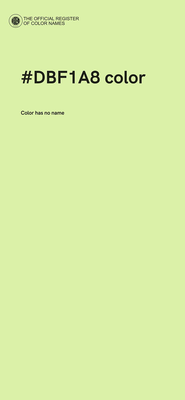 #DBF1A8 color image