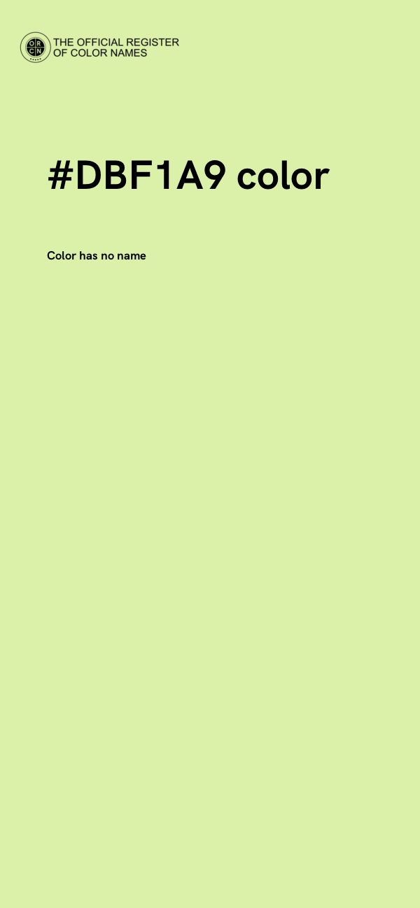 #DBF1A9 color image
