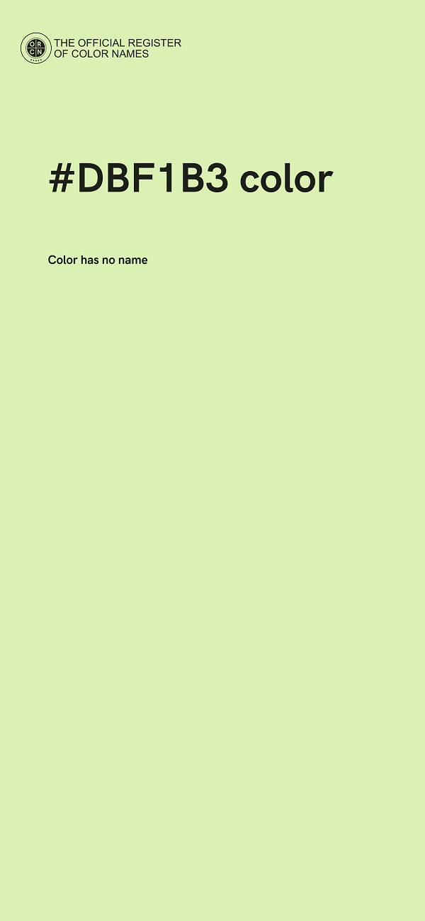 #DBF1B3 color image