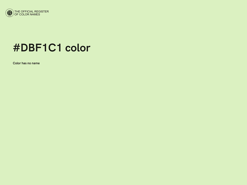 #DBF1C1 color image