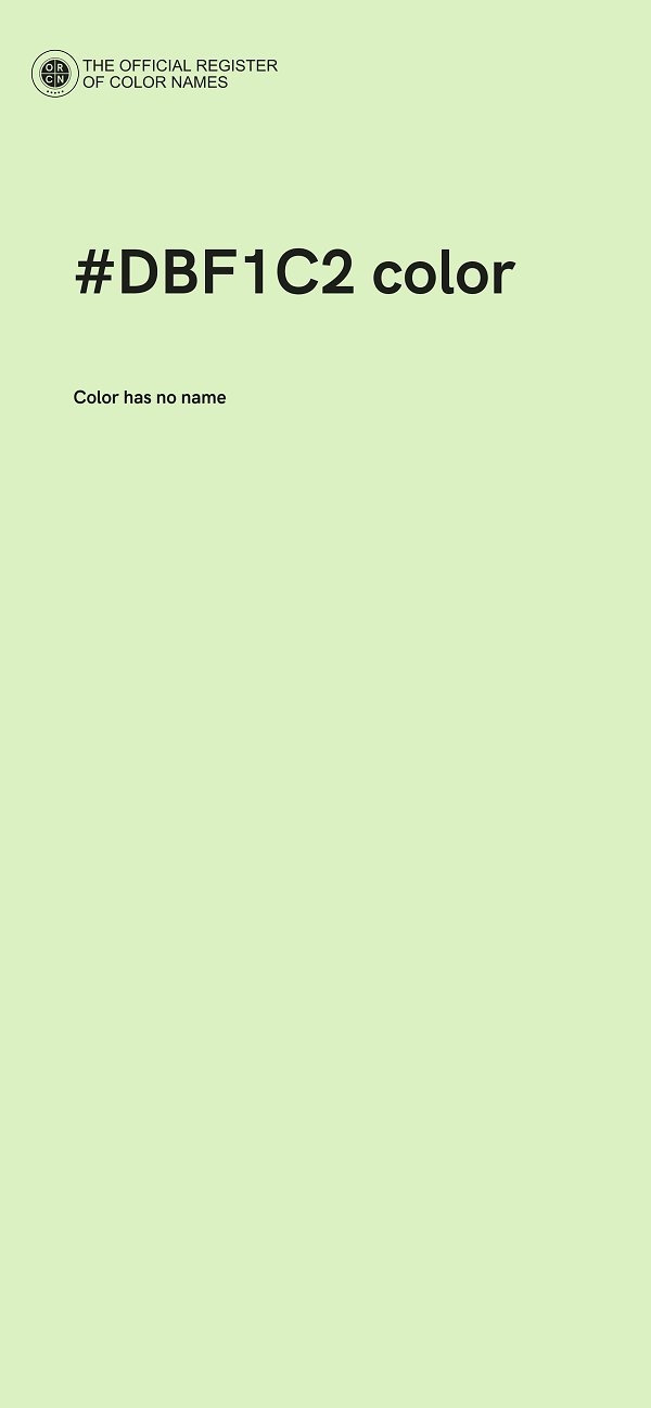 #DBF1C2 color image