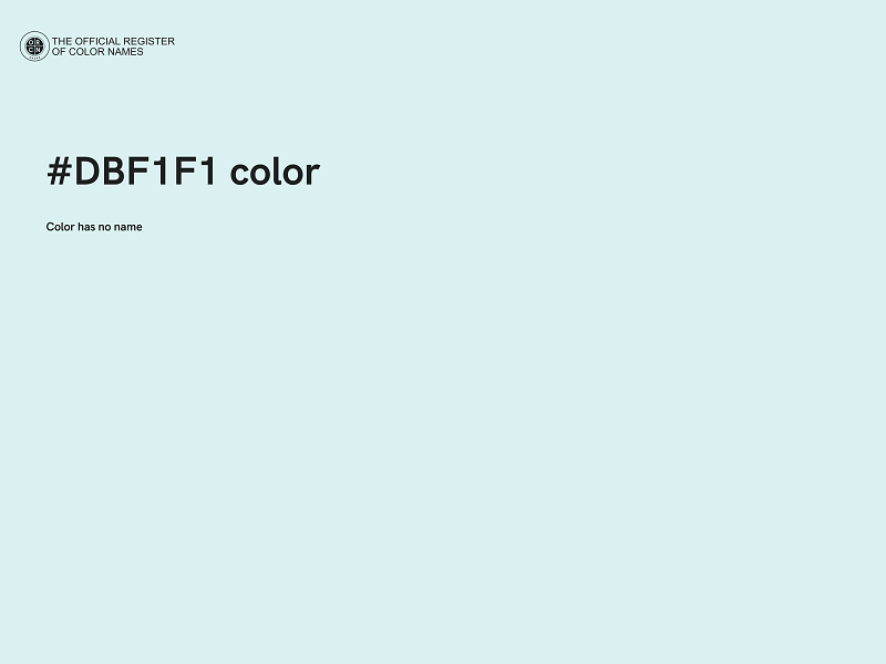 #DBF1F1 color image