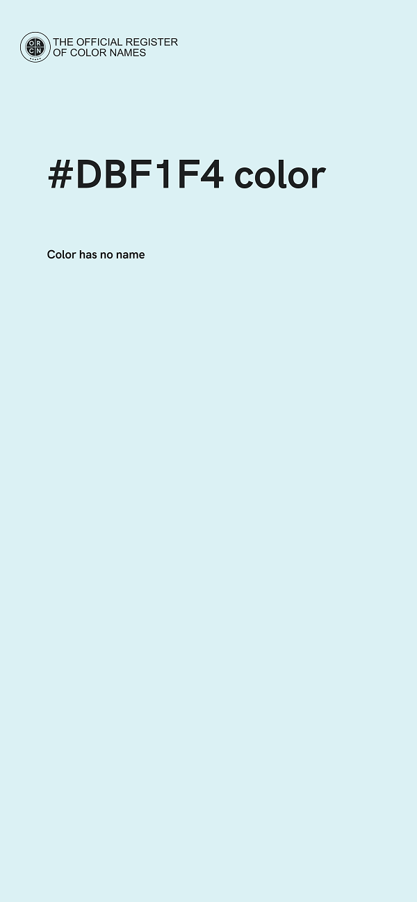 #DBF1F4 color image