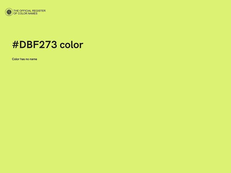 #DBF273 color image