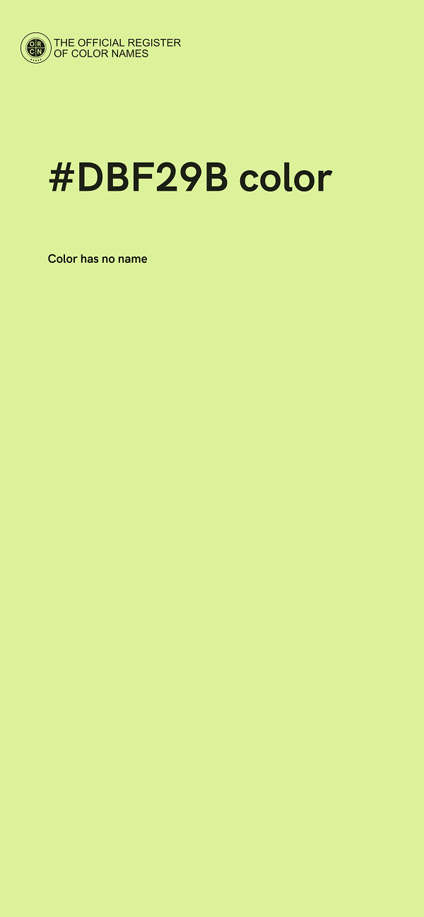 #DBF29B color image