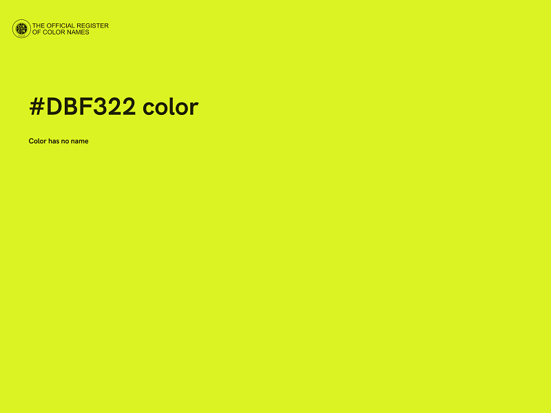 #DBF322 color image