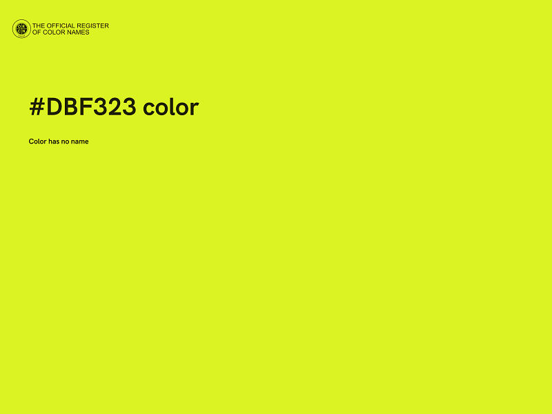 #DBF323 color image