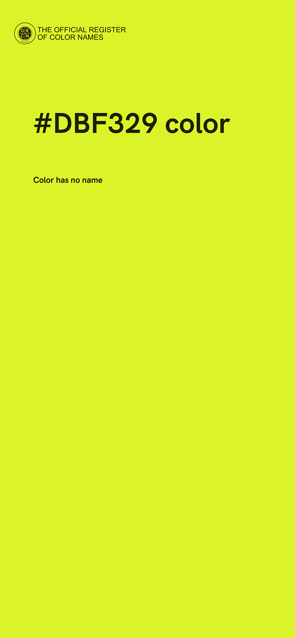 #DBF329 color image