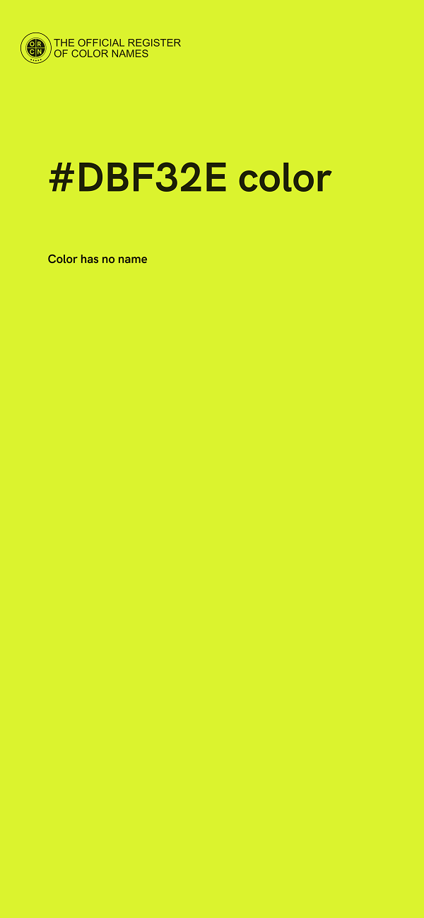 #DBF32E color image