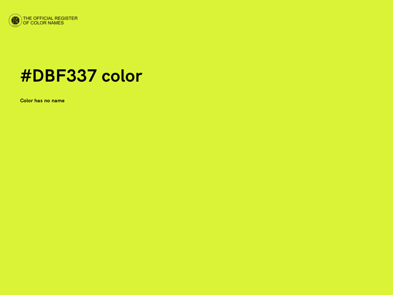 #DBF337 color image