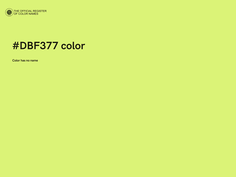 #DBF377 color image