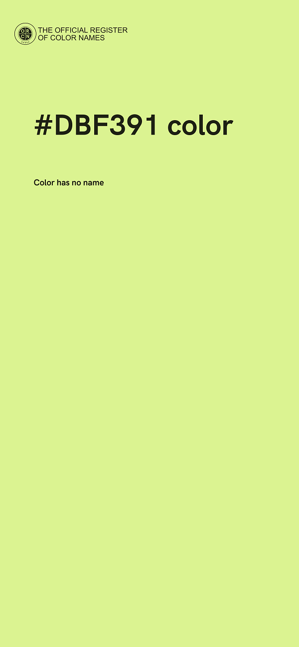 #DBF391 color image