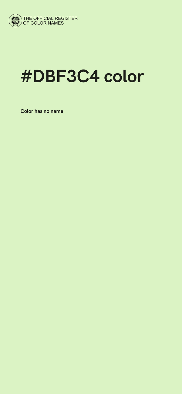 #DBF3C4 color image