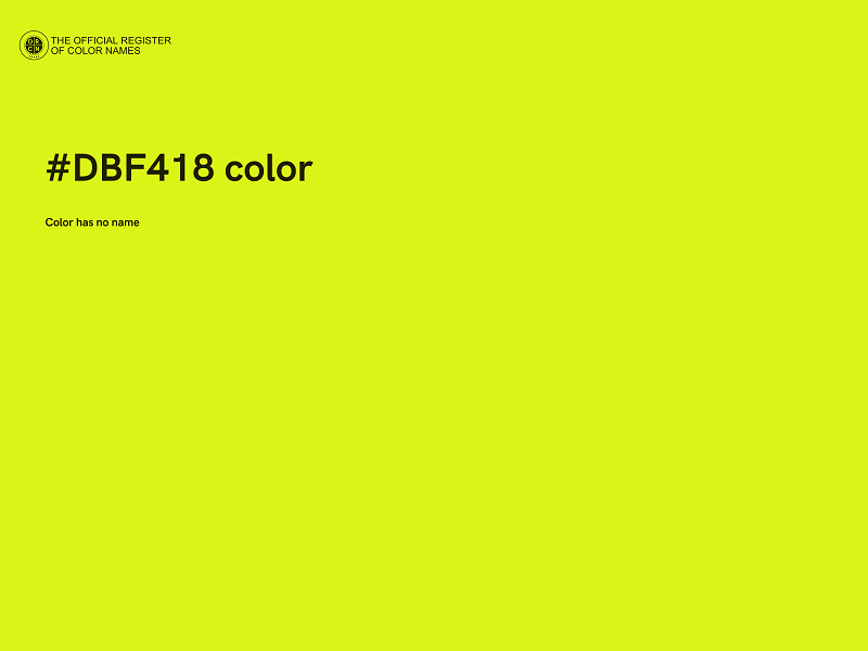#DBF418 color image