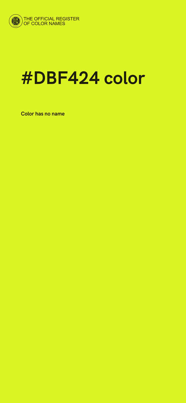 #DBF424 color image
