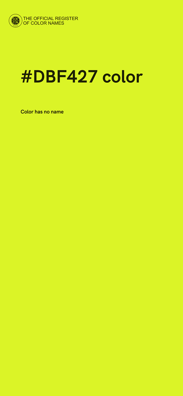 #DBF427 color image