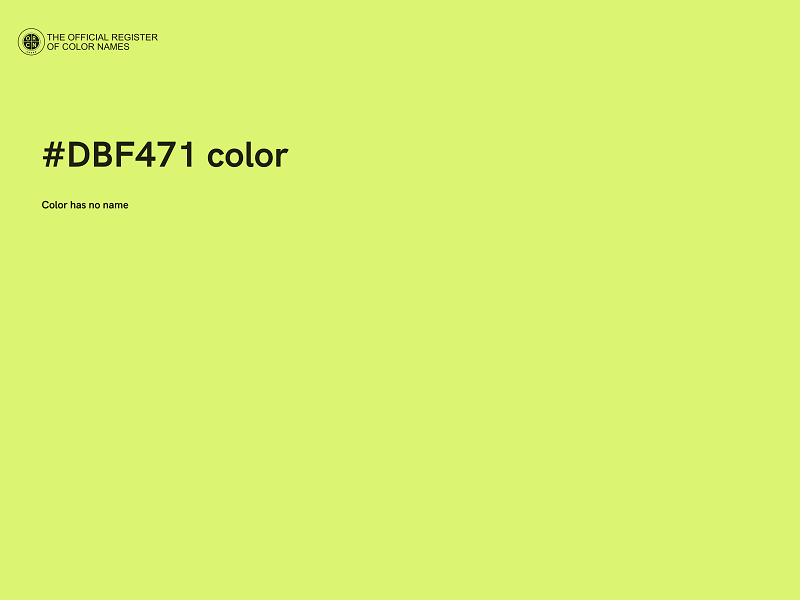 #DBF471 color image