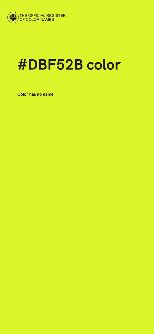 #DBF52B color image