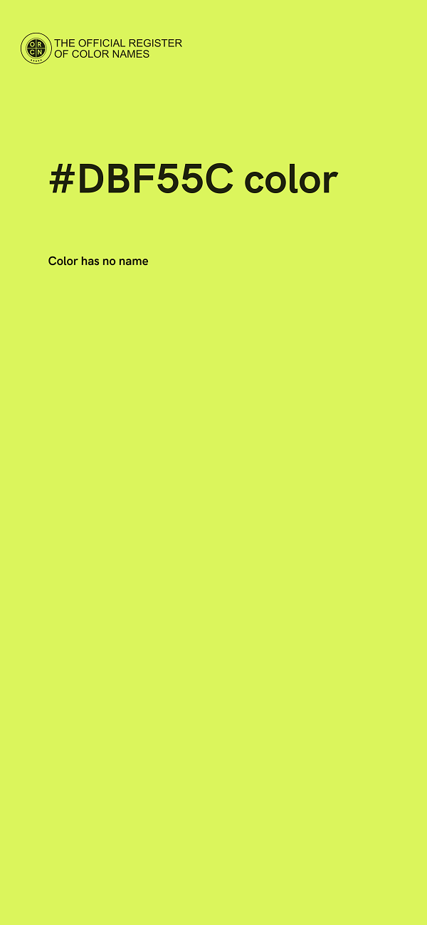 #DBF55C color image