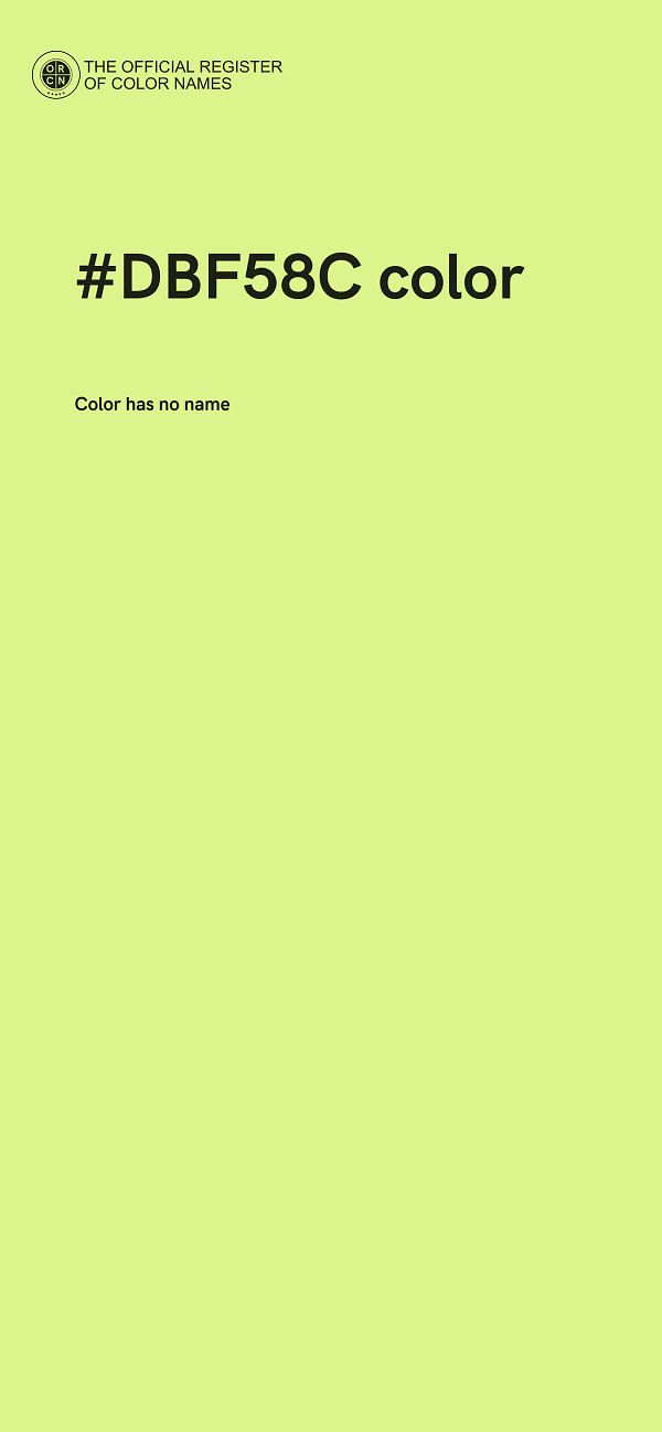 #DBF58C color image