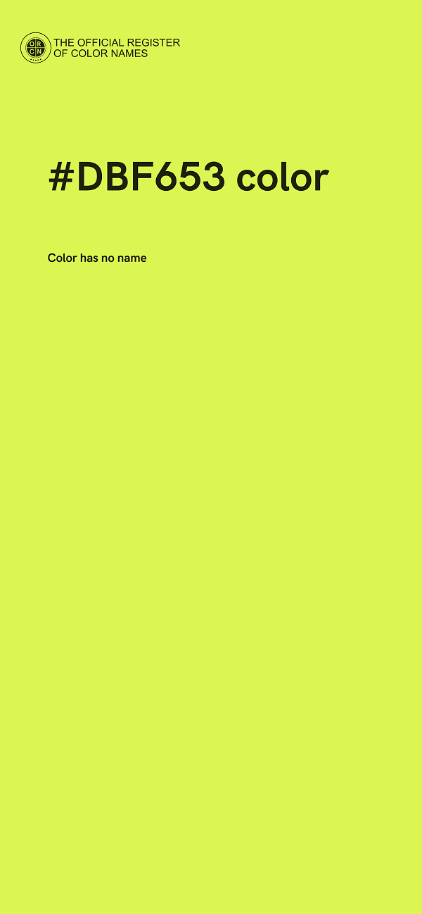 #DBF653 color image
