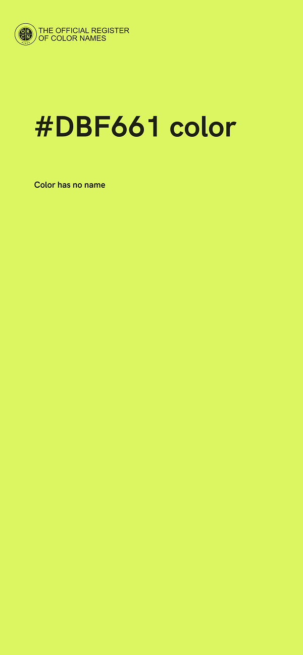 #DBF661 color image