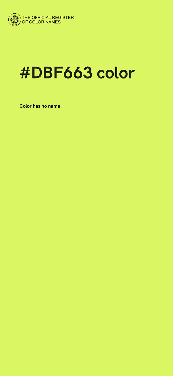 #DBF663 color image