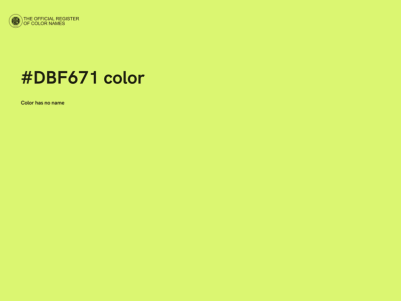 #DBF671 color image